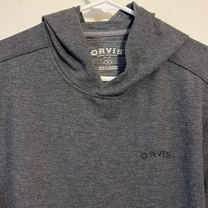 Orvis Gray Pullover Hoodie. Size Small.
